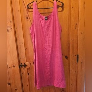 Eileen Fisher Linen Pink Dress